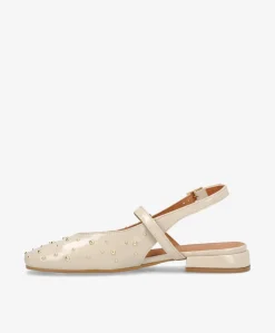 ADVANCE P - Beige lak læder - Slingback Dame