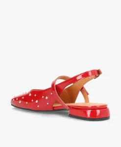 ADVANCE P - Rød lak læder - Slingback Dame