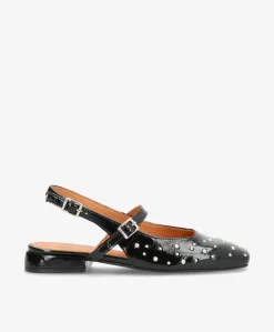 ADVANCE P - Sort lak læder - Slingback Dame
