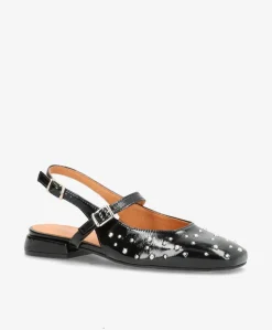 ADVANCE P - Sort lak læder - Slingback Dame