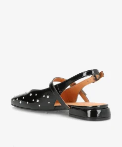 ADVANCE P - Sort lak læder - Slingback Dame