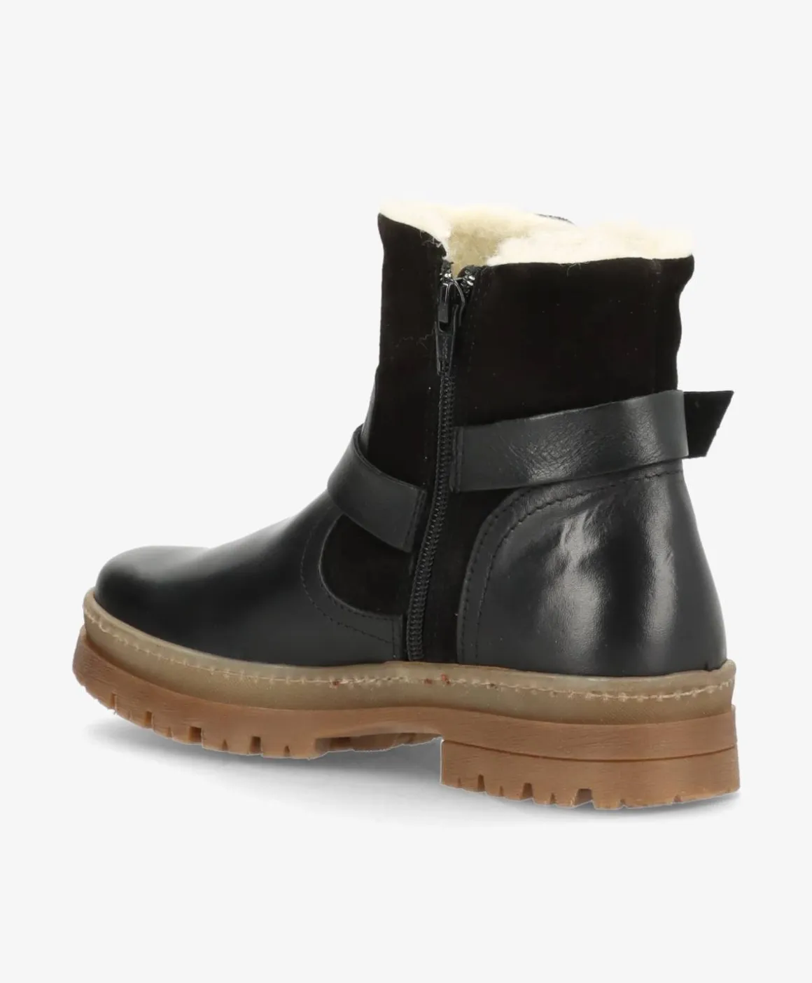ALDI WARM Sort - Støvle med foer - læder