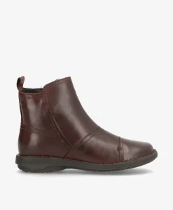 ALMA Mørkebrun - Ankel støvle - læder