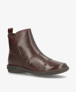 ALMA Mørkebrun - Ankel støvle - læder