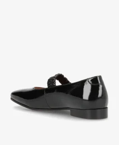 ARCHIE P - Sort lak læder - Ballerina