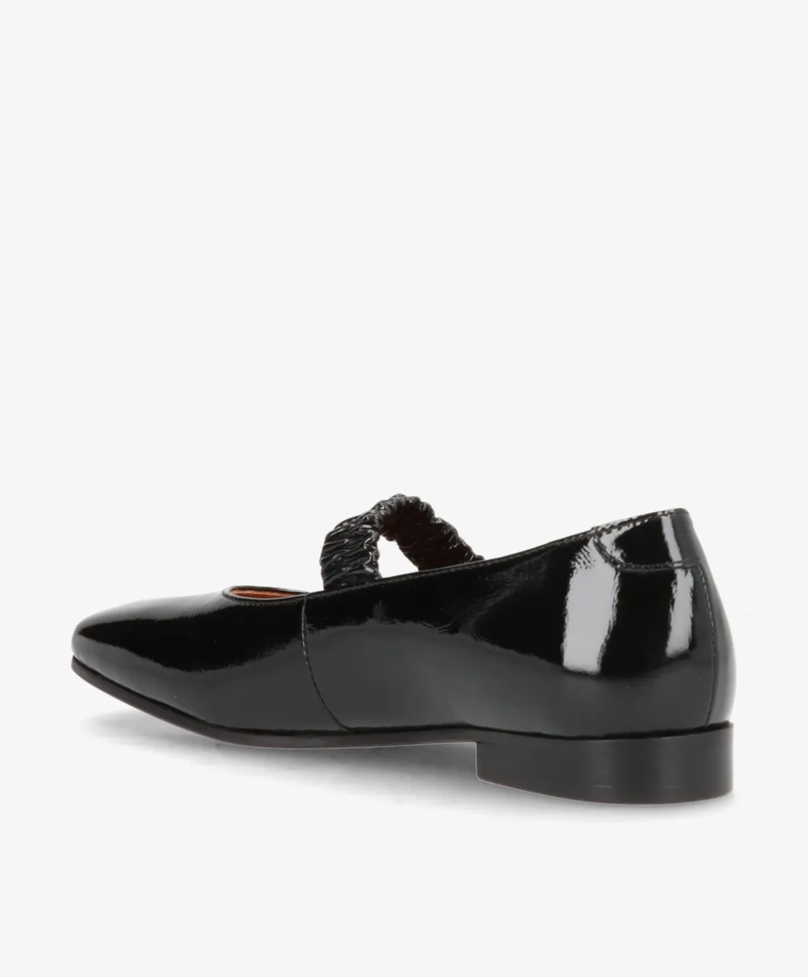 ARCHIE P - Sort lak læder - Ballerina