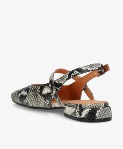ASCEND A - Offwhite snake læder - Slingback Dame