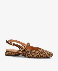 ASCEND S - Leopard ruskind - Slingback Dame
