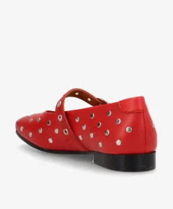 ASPIRE - Rød læder - Ballerina Dame