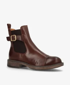 BEATRICE - Mørkebrun læder - Ankelstøvler Dame