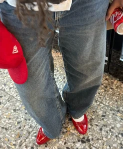 BISQUE - Ballerina - Rød lak læder