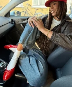 BISQUE - Ballerina - Rød lak læder