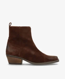 CALAMITY - Ruskindsstøvle Western - Mørk Brun