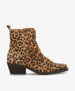 CALAMITY S - Dame Støvler med hæl - Leopard ruskind