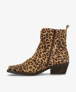 CALAMITY S - Dame Støvler med hæl - Leopard ruskind