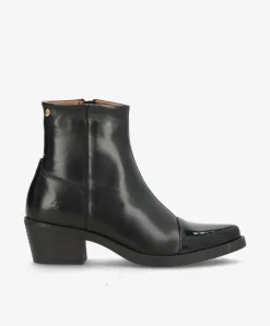 CARMINA P - Sort lak læder - Western støvler Dame