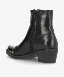 CARMINA P - Sort lak læder - Western støvler Dame