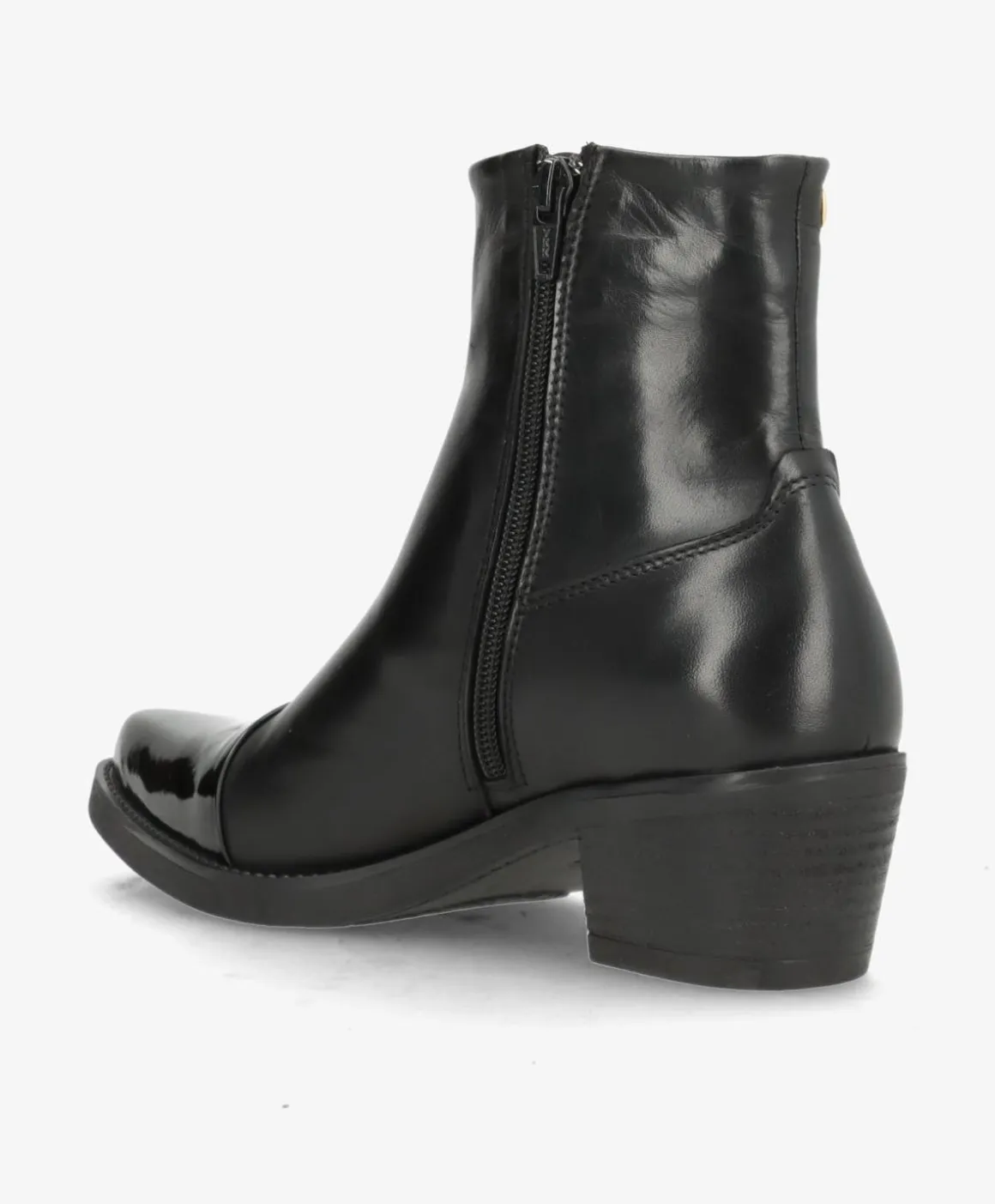 CARMINA P - Sort lak læder - Western støvler Dame