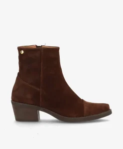 CARMINA S - Mørkebrun ruskind - Western støvler Dame