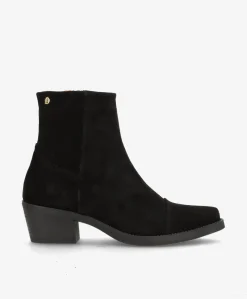 CARMINA S - Sort ruskind - Western støvler Dame