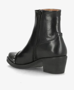 CARMINA SI - Sort læder - Western støvler Dame