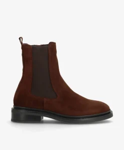 CATLEY SO - Brun ruskind oil - Chelsea støvle Dame