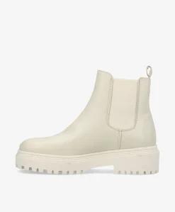 COIN LUX - Dame Ankelstøvle - Offwhite