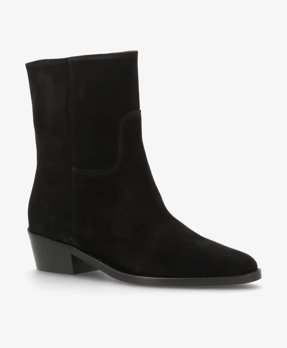 CONFIDENCE LOW S - Sort ruskind - Ankelstøvle Dame