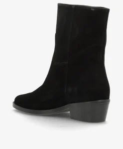 CONFIDENCE LOW S - Sort ruskind - Ankelstøvle Dame