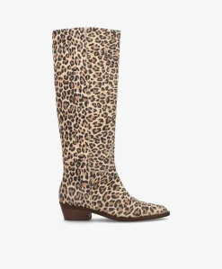 CONFIDENCE S - Leopard ruskind - Lang støvle
