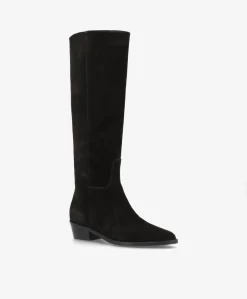 CONFIDENCE S - Sort ruskind - Lang støvle