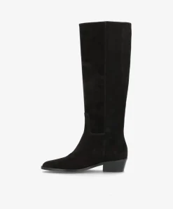 CONFIDENCE S - Sort ruskind - Lang støvle