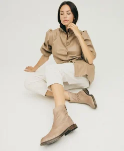 DAHLIA - Ankelstøvle - Beige