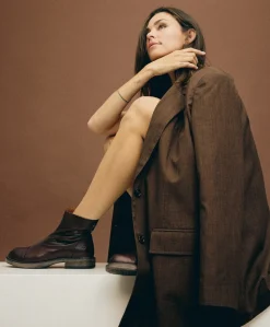 DAHLIA - Ankelstøvle - Mørk brun