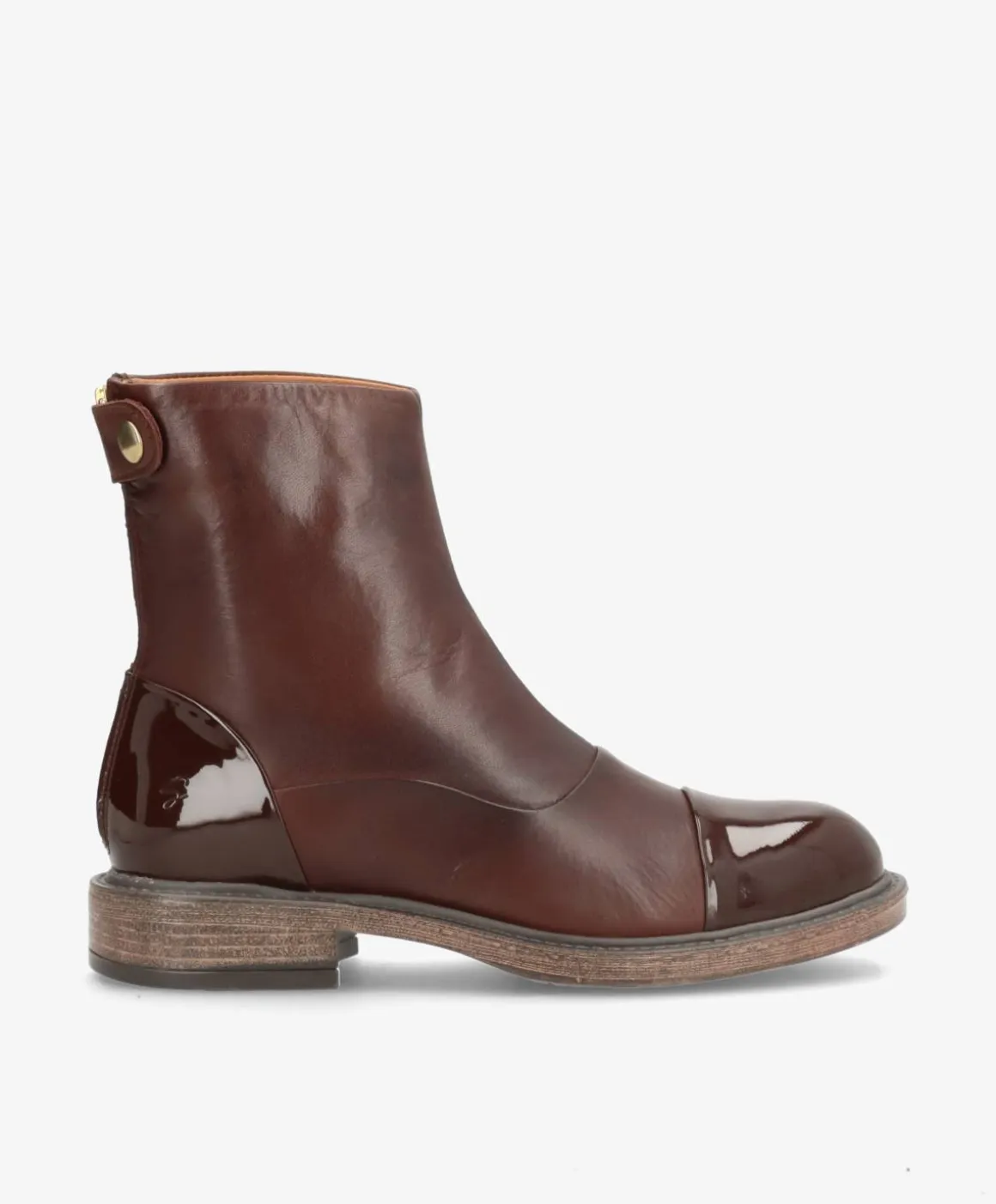 DAHLIA P - Ankelstøvle - Brun med lak