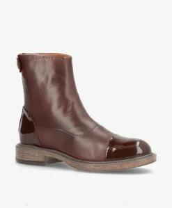 DAHLIA P - Ankelstøvle - Brun med lak