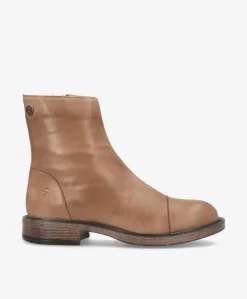 DAYTON - Beige læder - Ankelstøvler