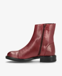 DAYTON - Bordeaux læder - Ankelstøvler Dame