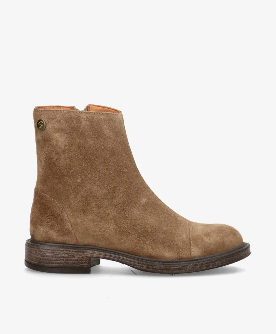 DAYTON S - Mørk beige ruskind - Ankelstøvle Dame