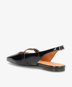 EFFECT P - Sort lak læder - Slingback