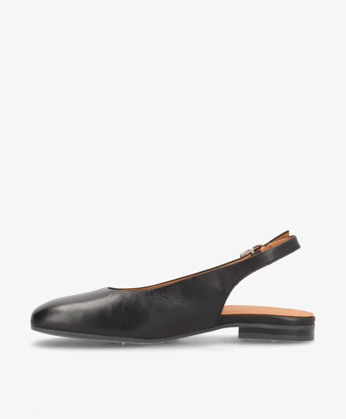 ELANOR - Sort læder - Slingback