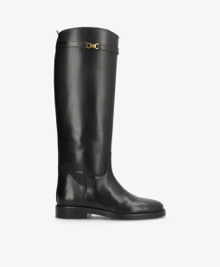 EQUESTRA LONG - Sort læder - Lang støvle Dame