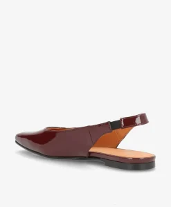 EVER P - Bordeaux lak læder - Slingback Dame