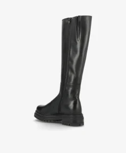 EVEREST - Sort læder - Lange støvler Dame