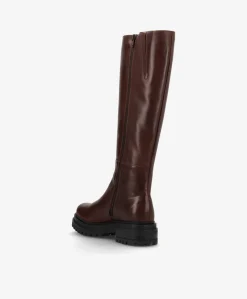 EVEREST O - Mørkebrun læder - Lange støvler Dame