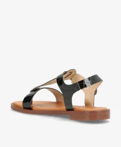 EVITA - Sandal - Sort Croco