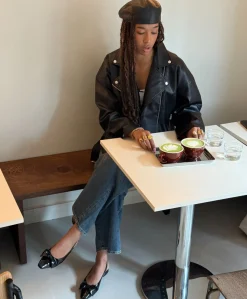 EXPECT P - Sort lak læder - Slingback