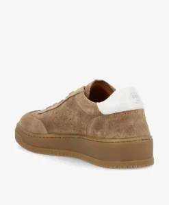 EXPLORE S - Dame Sneakers - Taupe_hvid ruskind