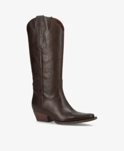 FRANKIE - Cowboy støvle lang - Mørk Brun