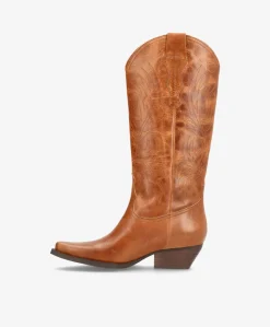 FRANKIE T - Cowboystøvle lang - Camel